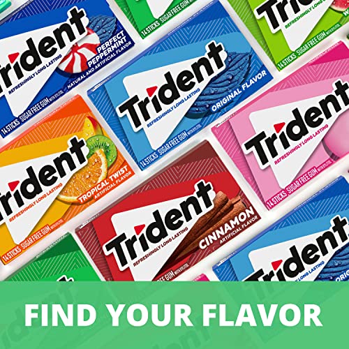 Trident Spearmint Sugar Free Gum, 24 Packs of 14 Pieces 336 Tot...