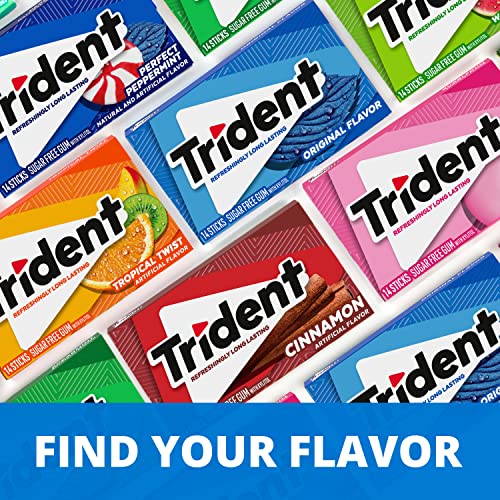 Trident Sugar Free Gum Variety Pack, 21 Packs of 14 Pieces 294 ...