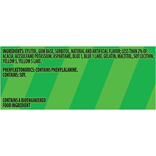 Trident Vibes Spearmint Rush Sugar Free Gum, 4 Bottles of 40 Pie...