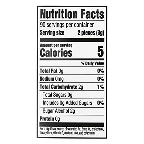 Trident White Peppermint Sugar Free Gum, 180 Pieces