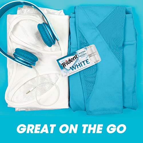 Trident White Wintergreen Sugar Free Gum, 9 Packs of 16 Pieces ...