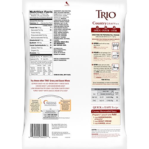 Trio Country Gravy Mix, Sausage, Holiday Roasts, Dehydrated, Jus