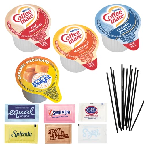 Coffee Creamer Singles Variety Pack Bundle 70 Ct Includes Inte