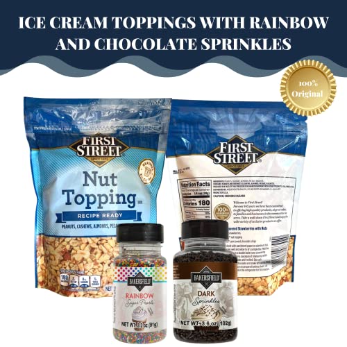 Crunch Coat Ice Cream Toppings First Street Bundle With Two Pack...