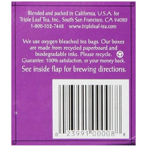 Triple Leaf Tea, Tea Bags, Blood Pressure, 1.06-Ounce Bags, 20-C