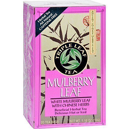 Triple Leaf Tea White Mulberry Leaf Tea - 20 Bags Per Pack - 6 P