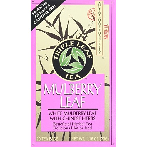 Triple Leaf Tea Bags, Mulberry Leaf, 20 Count