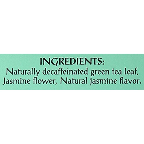 Triple Leaf Tea Jasmine Green Tea, Decaffeinated, 20 Count