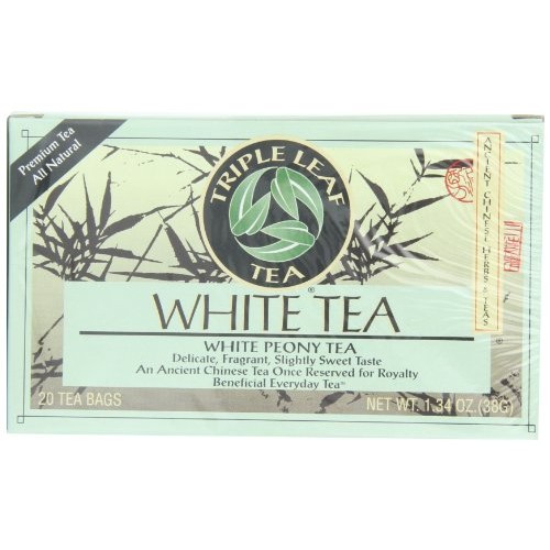 Triple Leaf Tea, White Peony, 20 Tea Bags Pack Of 6