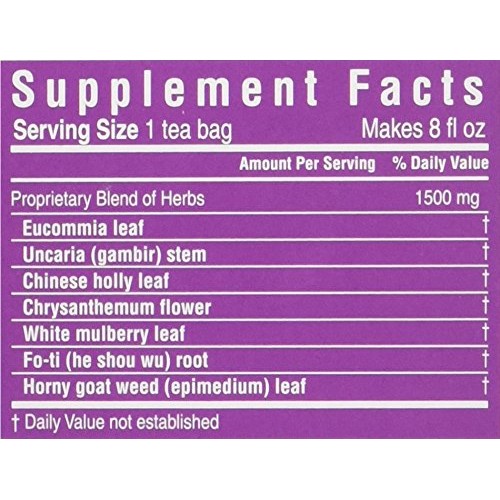 Triple Leaf Blood Pressure Tea Bags, 1.06 Ounce, 3 Pk