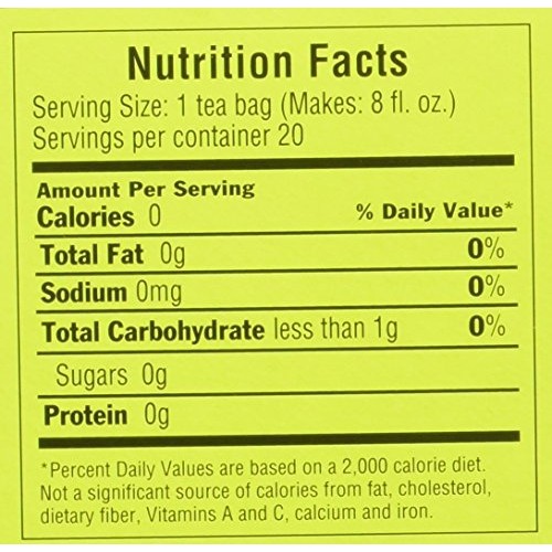 Triple Leaf Tea, Decaf Green Tea With Ginseng, 20 Tea Bags Pack