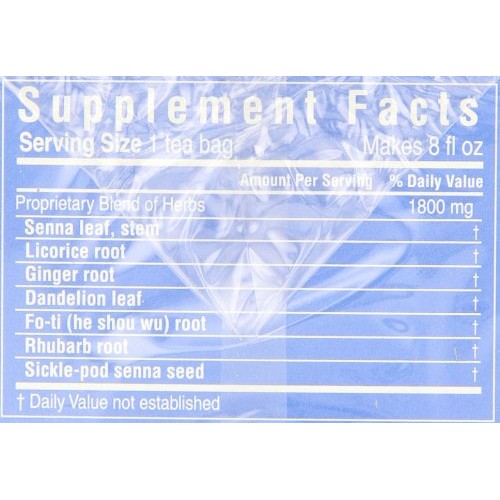 Triple Leaf Tea, Herbal Laxative, 20 Tea Bags Pack Of 6