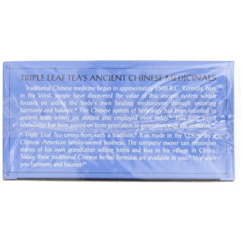 Triple Leaf Tea, Herbal Laxative, 20 Tea Bags Pack Of 6