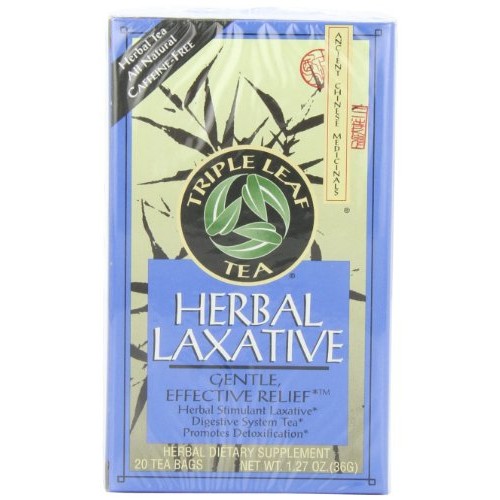 Triple Leaf Tea, Herbal Laxative, 20 Tea Bags Pack Of 6
