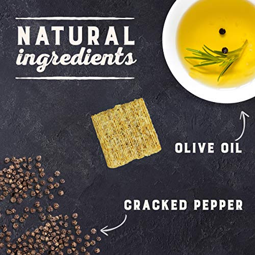Triscuit Cracked Pepper &Amp; Olive Oil Whole Grain Wheat Crackers,