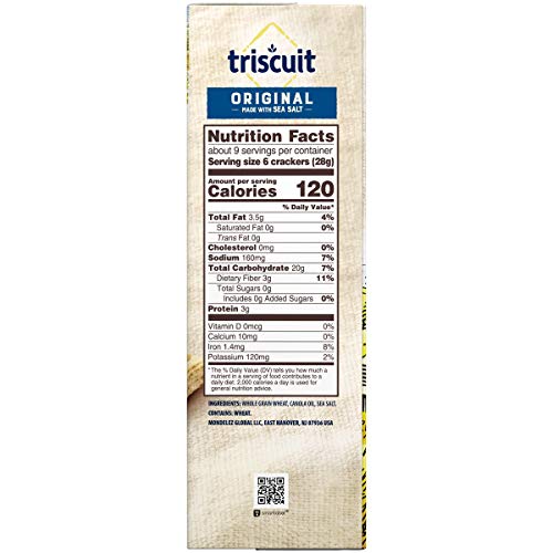 Triscuit Original Whole Grain Wheat Crackers, 8.5 Oz