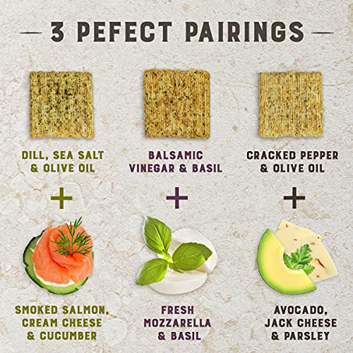 Triscuit Thin Crisps Crackers, Parmesan Garlic Flavor, 1 Box 7.