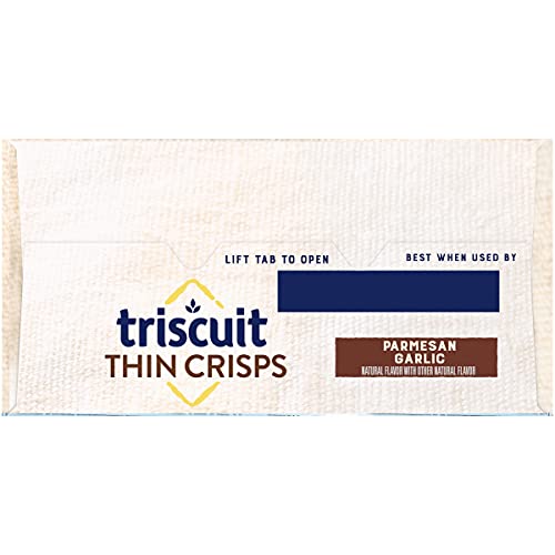 Triscuit Thin Crisps Crackers, Parmesan Garlic Flavor, 1 Box 7.