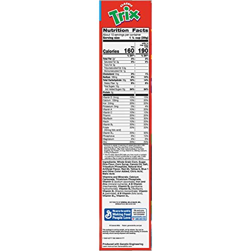 Trix, Cereal, Fruit Flavored Corn Puffs, 13.9 Oz