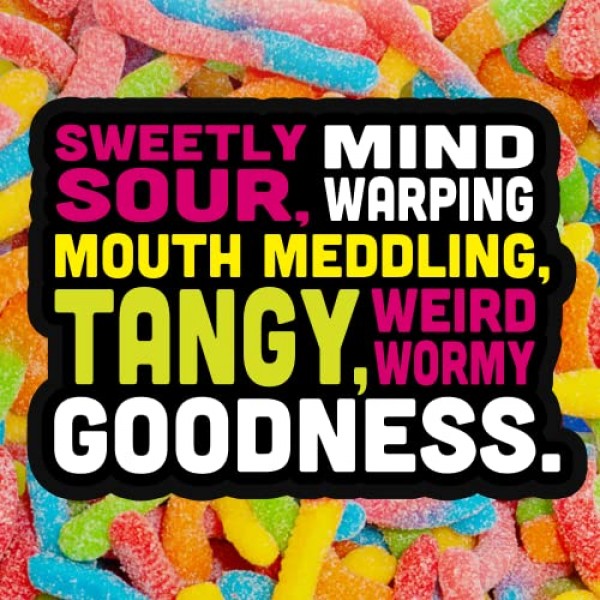 Trolli Sour Brite Crawlers Gummy Worms, 5 Pound Bulk Candy Bag S...