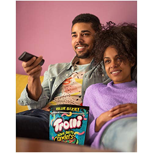 Trolli Sour Brite Crawlers Gummy Worms, Sour Gummy Worms, 28.8 O