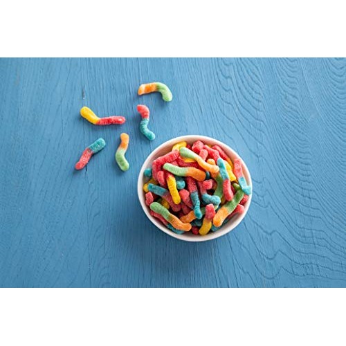 Trolli Sour Brite Crawlers Gummy Worms, 3.96 Pound Tub Sour Gumm