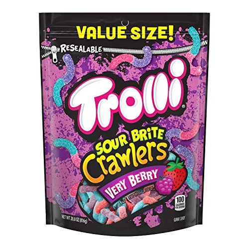 Trolli Sour Brite Crawlers Very Berry, 28.8 Ounce Trolli Sour Brite Crawlers Very Berry, 28.8 Ounce