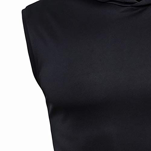 Mens Summer Vest,Tronet Mens Summer Casual Solid Hooded Sleevel