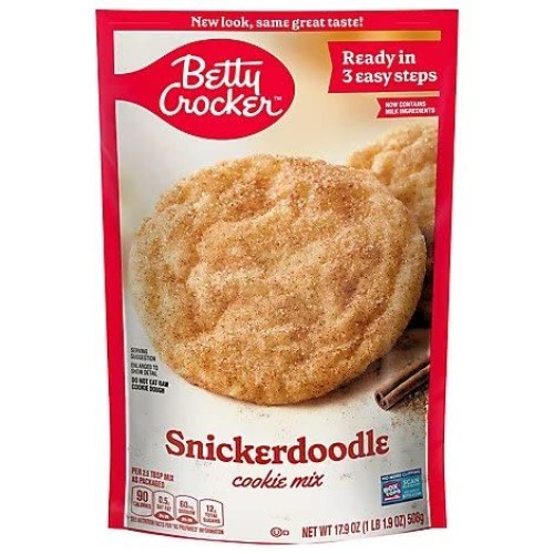 Betty Crocker Snickerdoodle Cookie Mix, 17.9 ounces Pack of 4