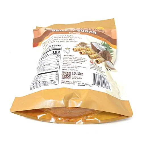 Crispy Coconut Rolls With Brown Sugar Plus Roasted Sesame Seeds ...