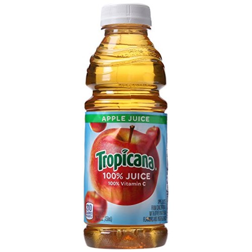 Tropicana 100 Percent Apple Juice, 12 Count