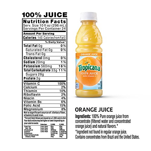 Tropicana 100% Juice 3-Flavor Classic Variety Pack, 10 Ounce Bot