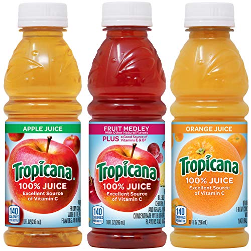 Tropicana 100% Juice 3-Flavor Classic Variety Pack, 10 Ounce Bot