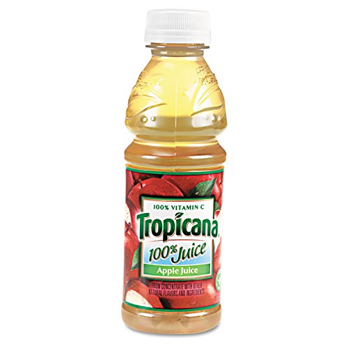 Tropicana 57178 100% Juice, Apple, 10Oz Bottle, 24/Carton