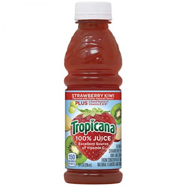 Tropicana Juice, Strawberry Kiwi, 10 Ounce Pack of 15