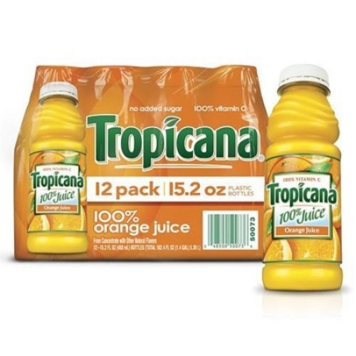 Tropicana Orange Juice - 12/15.2 Oz. Bottles By Tropicana