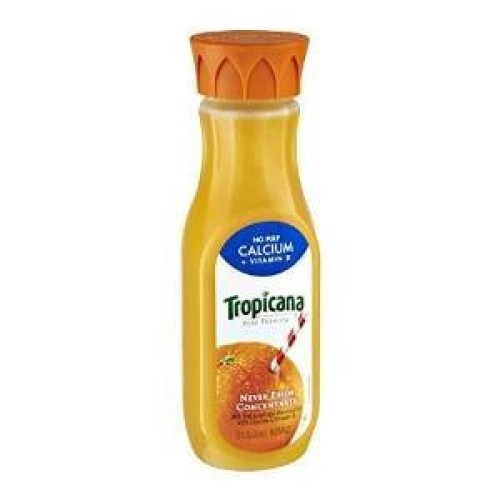 Tropicana Orange Juice Pure Premium No Pulp + Calcium 12 Oz Pack