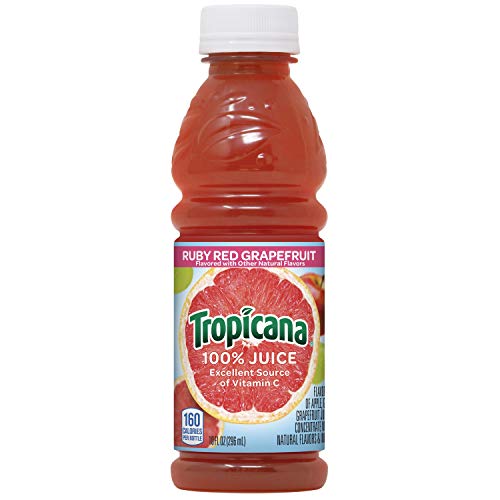 Tropicana Ruby Red Grapefruit Juice, 10 Ounce Pack Of 24