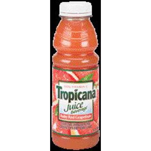 Tropicana Ruby Red Grapefruit Juice 15.2 Oz - 12 Pack