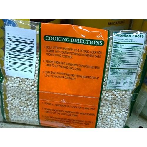 Tropics Tapioca Pearl Or Sago 8 Oz. Small Pcs