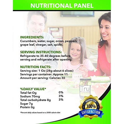 Bread And Butter By Tru Pickles. 16 Oz Gourmet, Made With The Pe