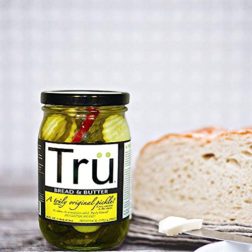 Bread And Butter By Tru Pickles. 16 Oz Gourmet, Made With The Pe
