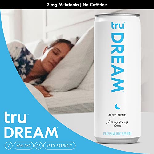 Tru Dream Sparkling Water, Calm Blend Drinks with Liquid Melaton...