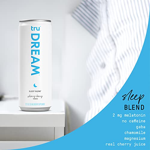 Tru Dream Sparkling Water, Calm Blend Drinks with Liquid Melaton...