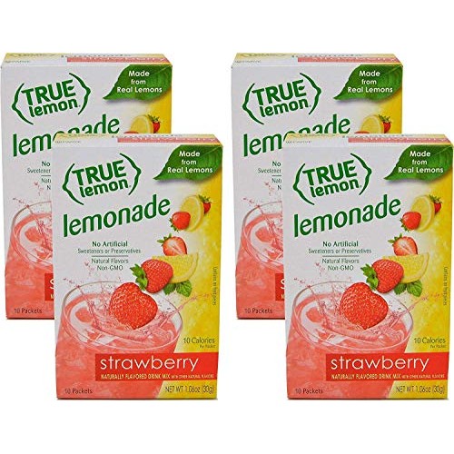 True Citrus Strawberry Lemonade Pack Of 4 10Ct Each Box