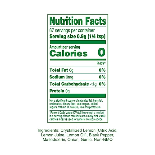 True Lemon Lemon Pepper Spice Blend, 2.12 oz