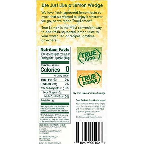True Lemon Bulk Dispenser Pack, 0.028 Ounce, 100 Packets