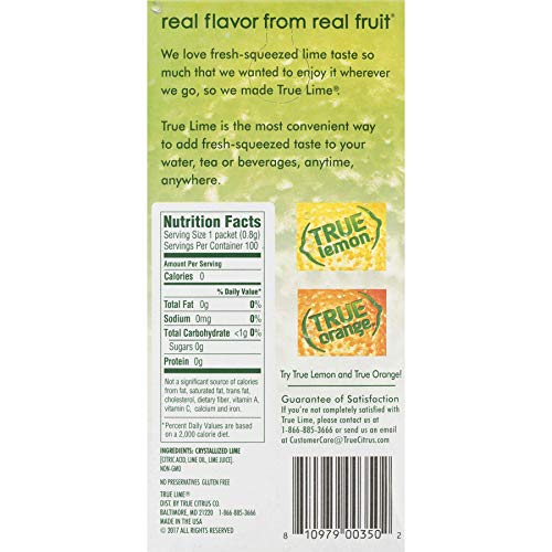True Lime Bulk Dispenser Pack, 100 Count 2.82Oz True Lime Bulk Dispenser Pack, 100 Count 2.82Oz