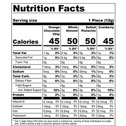 True Delicious BISCOTTI, 4 Boxes of Different Flavors Whole Alm...