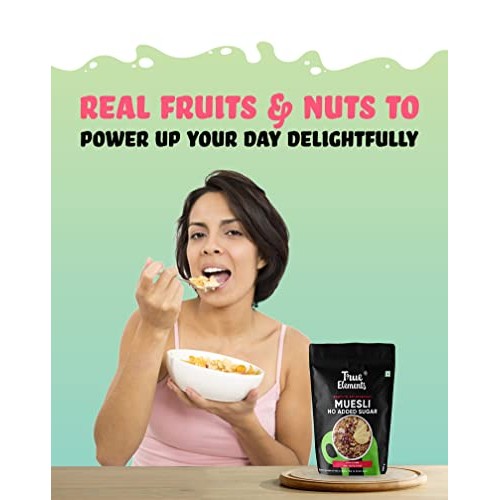 True Elements Muesli No Added Sugar 700g - Sugar Free | Breakfas...